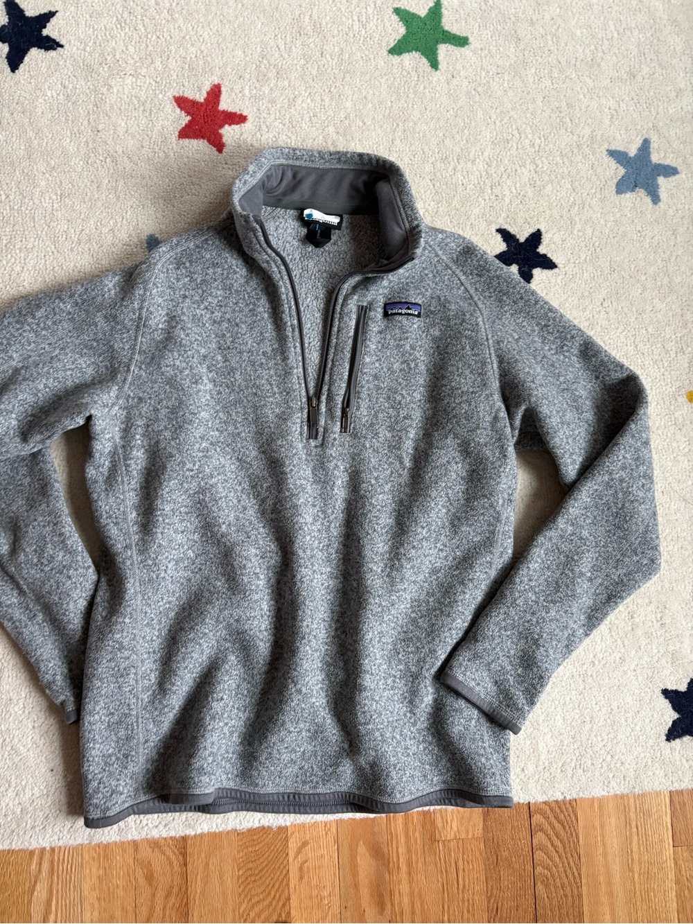 Patagonia Men’s Heather Gray 1/4 Zip Fleece Pullover